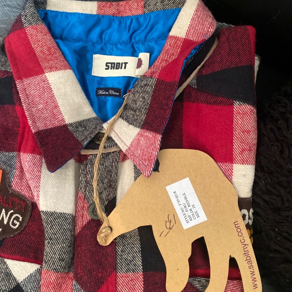 SABIT Vintage TANOSHINDE wool Blend Shirt Sz 2X